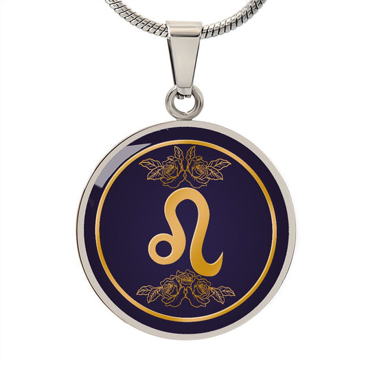 Leo | Blossom | Luxury Circle Pendant