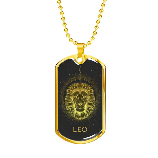 Leo Necklace 18K Gold | Steel Silver, Leo Zodiac Sign Pendants, Leo Customized Astrology Necklace - Zodiac Craft