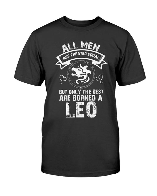 Funny Leo Shirt, Leo Zodiac Sign, Men's Astrology Shirt, Leo Equal Soft Black T-Shirt - Zodiac Craft