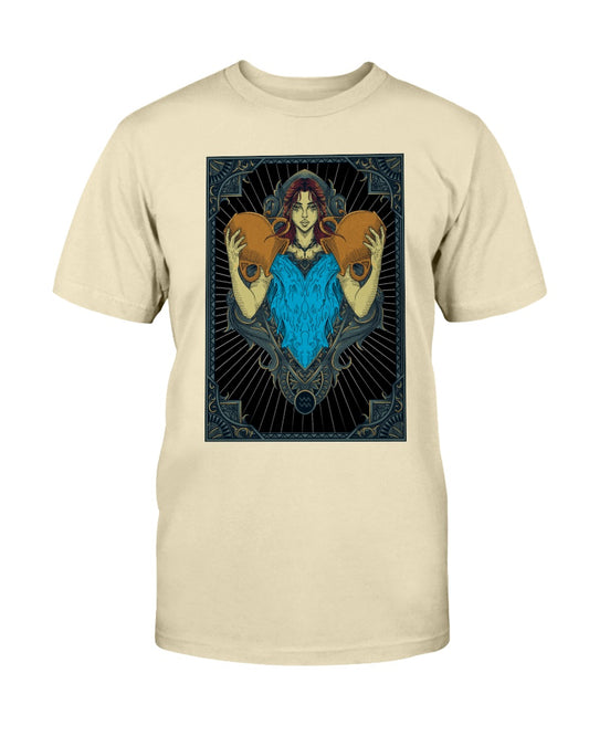 Hand-Drawn Aquarius Shirt, Aquarius Zodiac Sign, Unisex Astrology Shirt, Aquarius Dark Art Soft T-Shirt - Zodiac Craft
