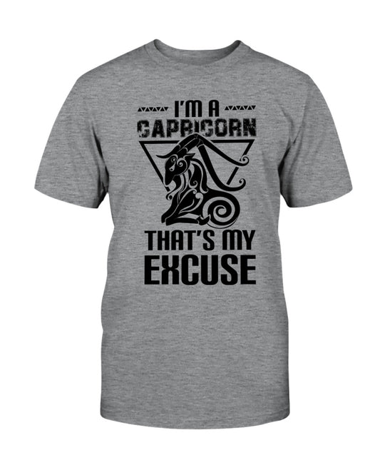 Funny Capricorn Sign Shirt, Capricorn Zodiac Sign, Astrology Shirt, Capricorn Excuse Soft T-Shirt - Zodiac Craft